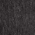 Detailed view of a dark charcoal grey woven rug texture.