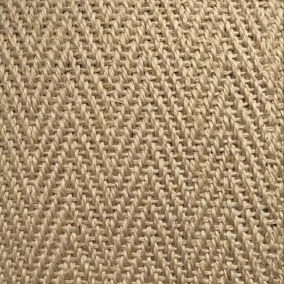 Sisal Herringbone – Close-up of natural herringbone weave sisal carpet